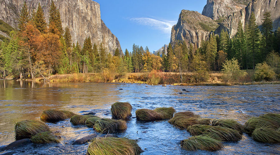 The valley at Yosemite National Park, a UNESCO World Heritage SIte