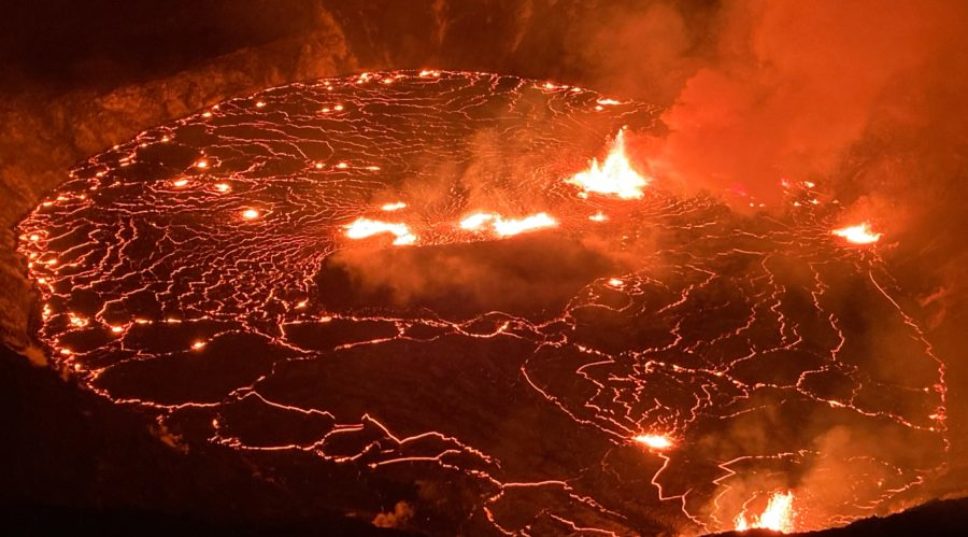 Volcano Erupts, Lights Up Night Sky in Hawai'i Volcanoes National Park
