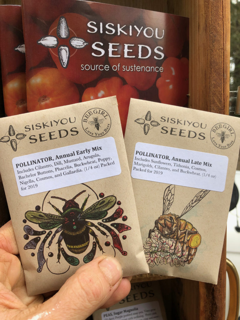 Siskiyou Seeds pollinator seed packets