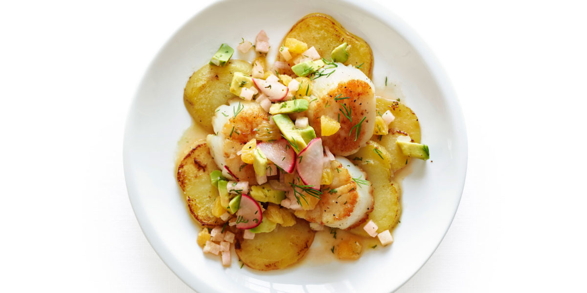 Scallops with Orange, Avocado, and Jicama Recipe Sunset Magazine