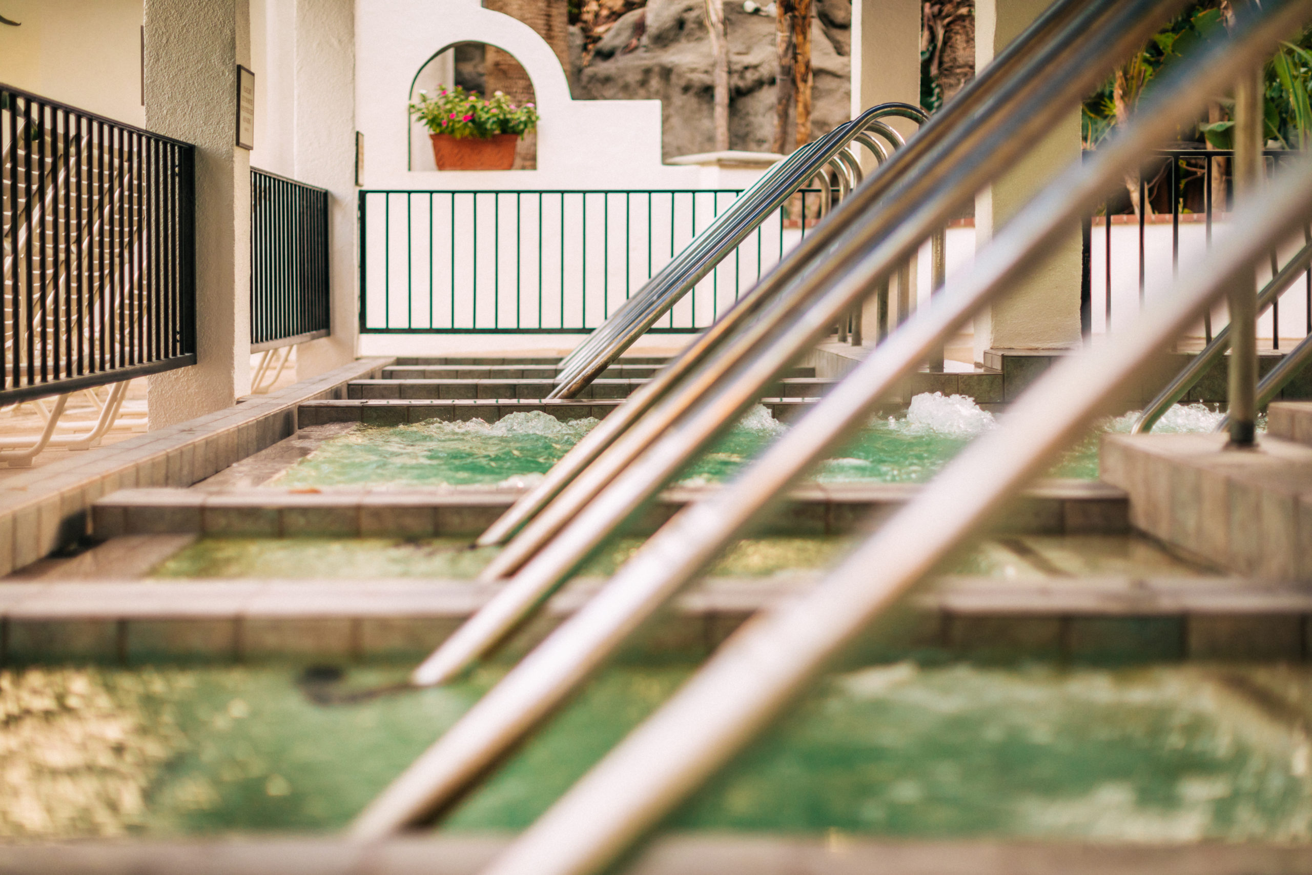 Hot spring baths.