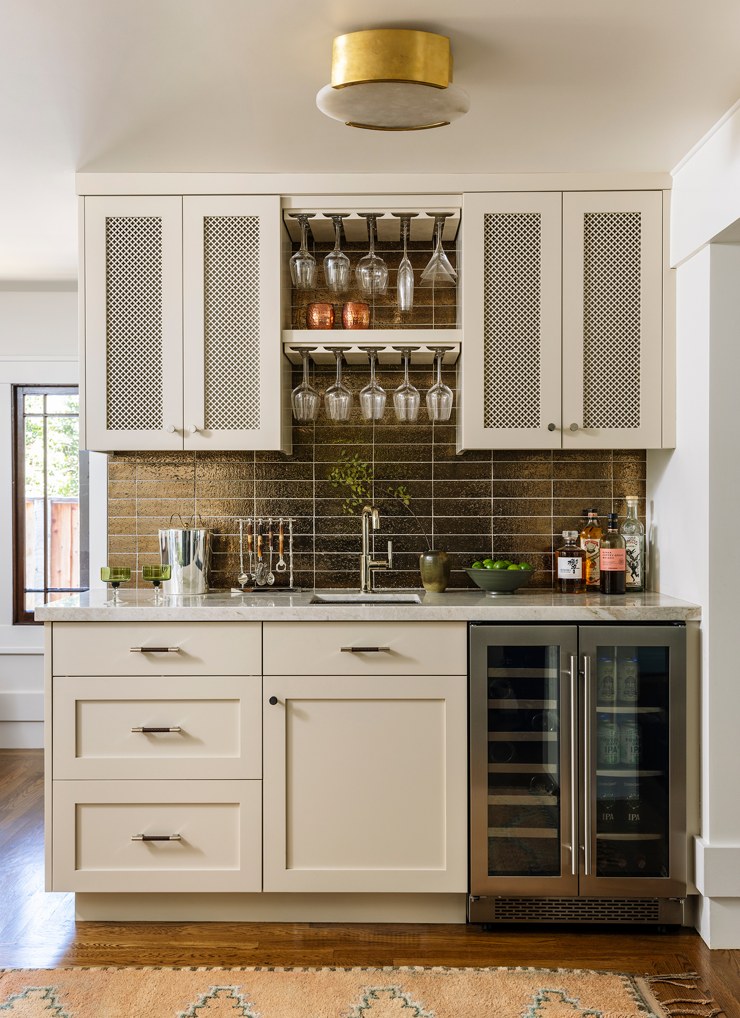 Wet Bar in Oakland Craftsman by Emily Finch