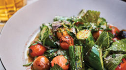 Yangban Society Grilled Tomato and Cucumber Salad Recipe